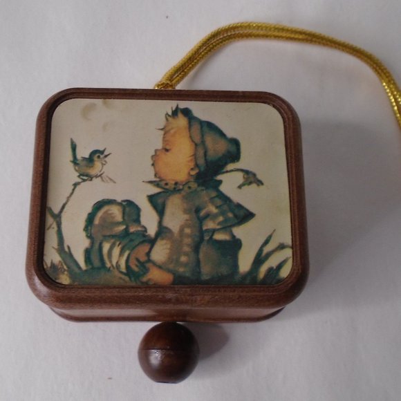Hummel Holiday Vintage Hummel Pull String Hanging Music Box Vintage